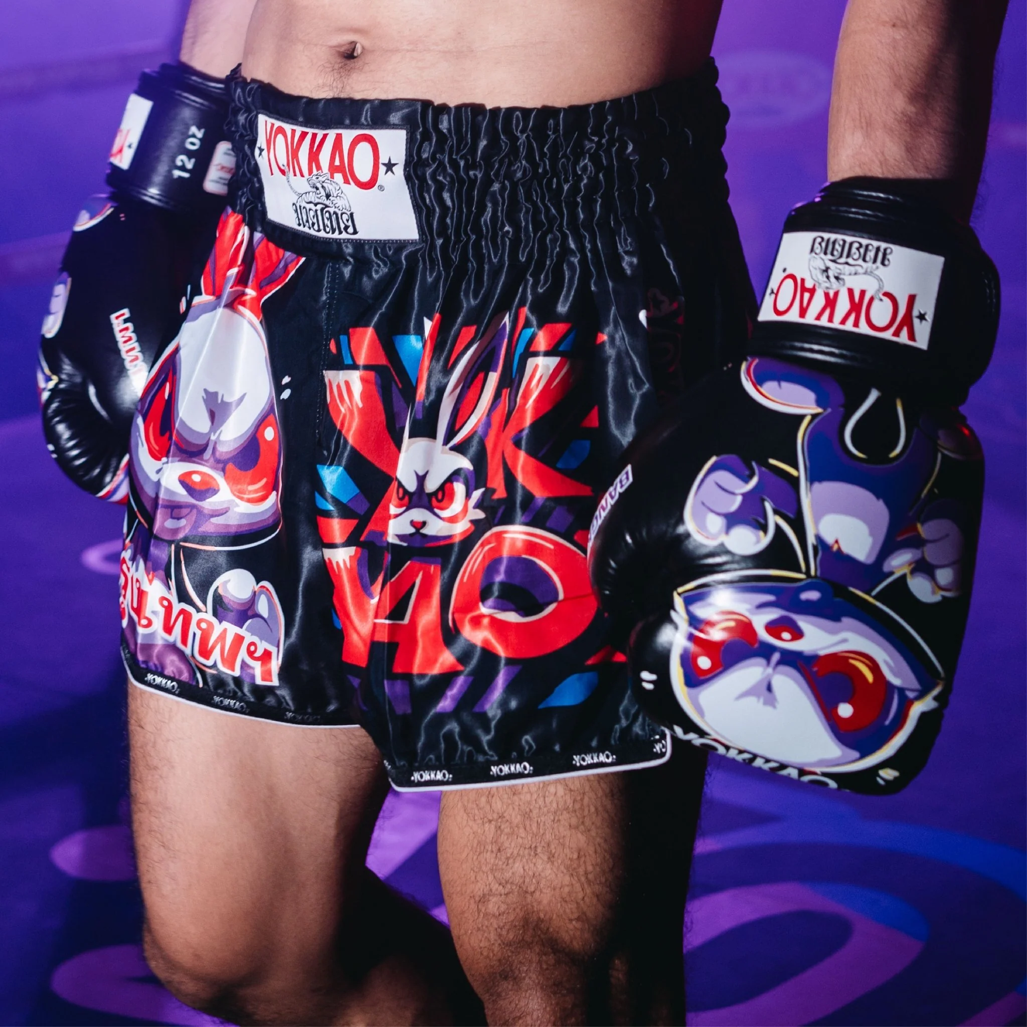 Angry Rabbit Muay Thai Shorts - Image 3