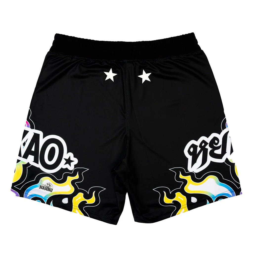 Flames Workout Shorts - Image 2