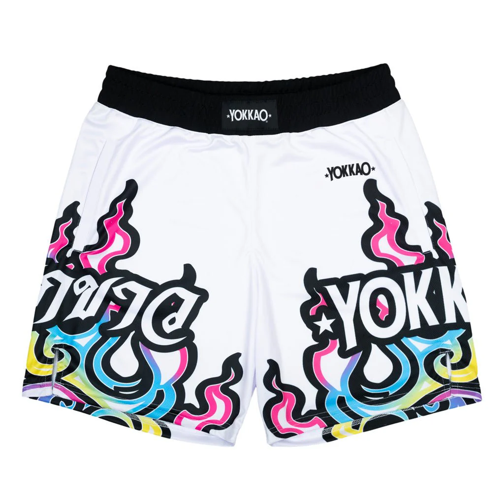 Flames Workout Shorts - Image 3