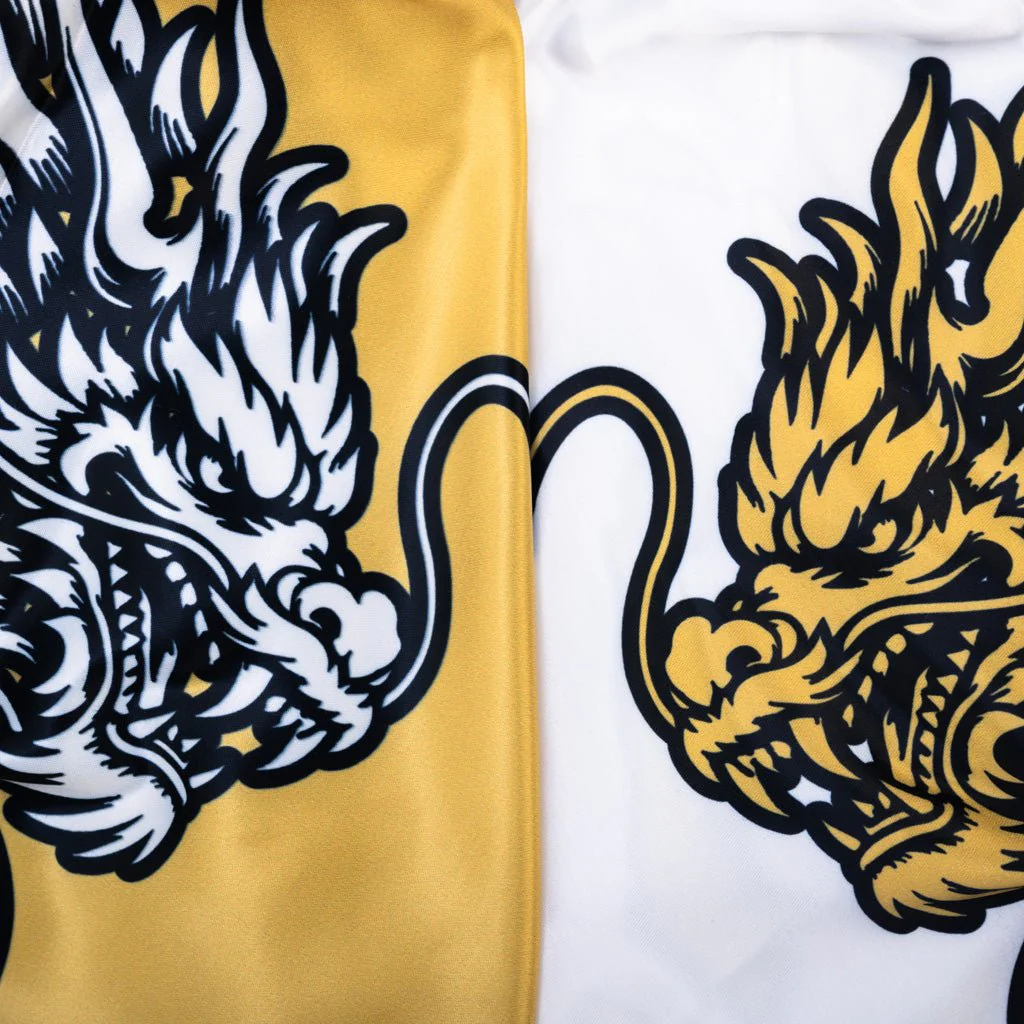 Golden Dragon Muay Thai Shorts - Image 3