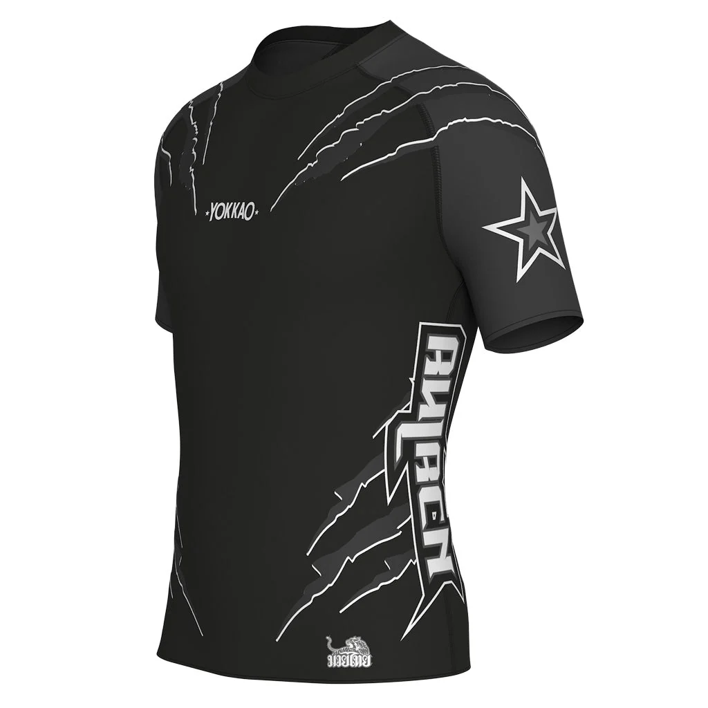 Scratch Compression Rashguard Short Sleeve Shirts - Image 10