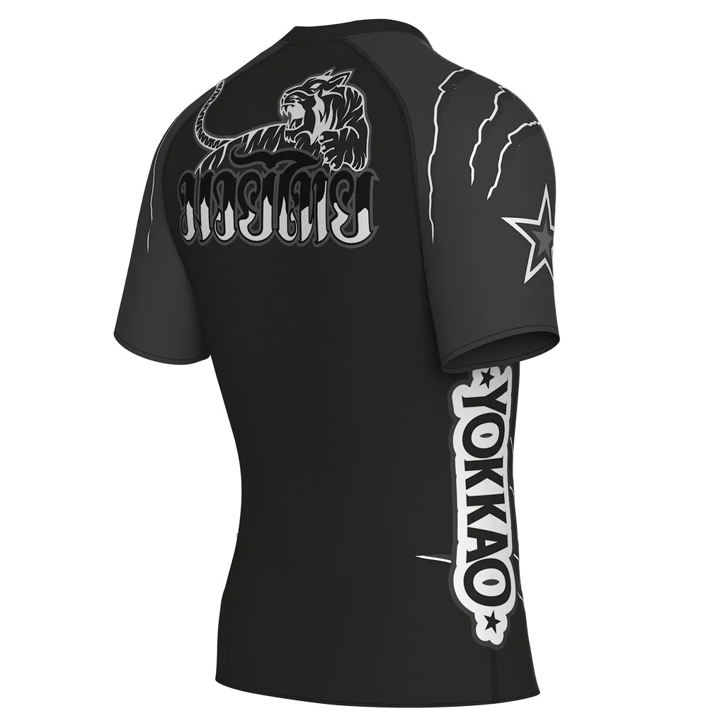 Scratch Compression Rashguard Short Sleeve Shirts - Image 6